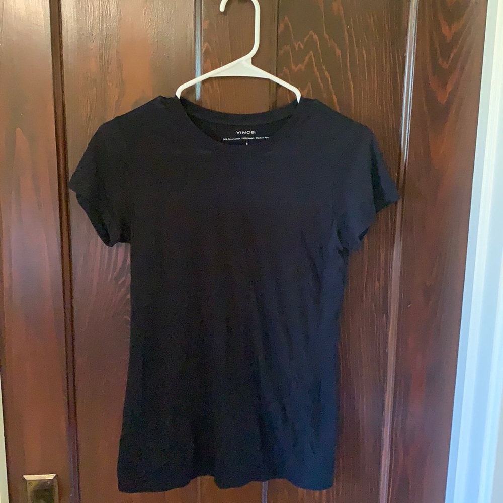 Vince Black Short Sleeve T-Shirt